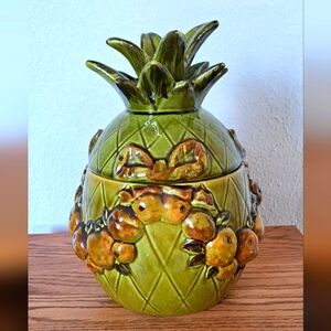 Vintage 1965 Pineapple Cookie Jar